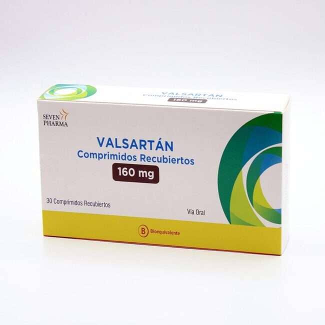 Valsartán 160 mg x 30 comprimidos recubiertos SEVEN PHARMA